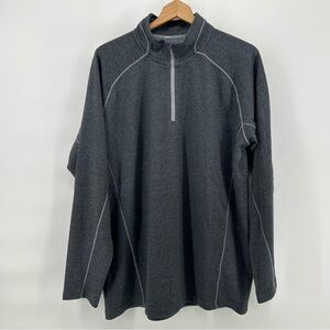 Slazenger 1/4 Zip Pullover Mens XL Gray Golf Lightweight Athletic Top